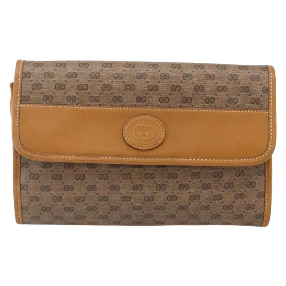 Gucci Micro GG Supreme Shoulder Bag Beige